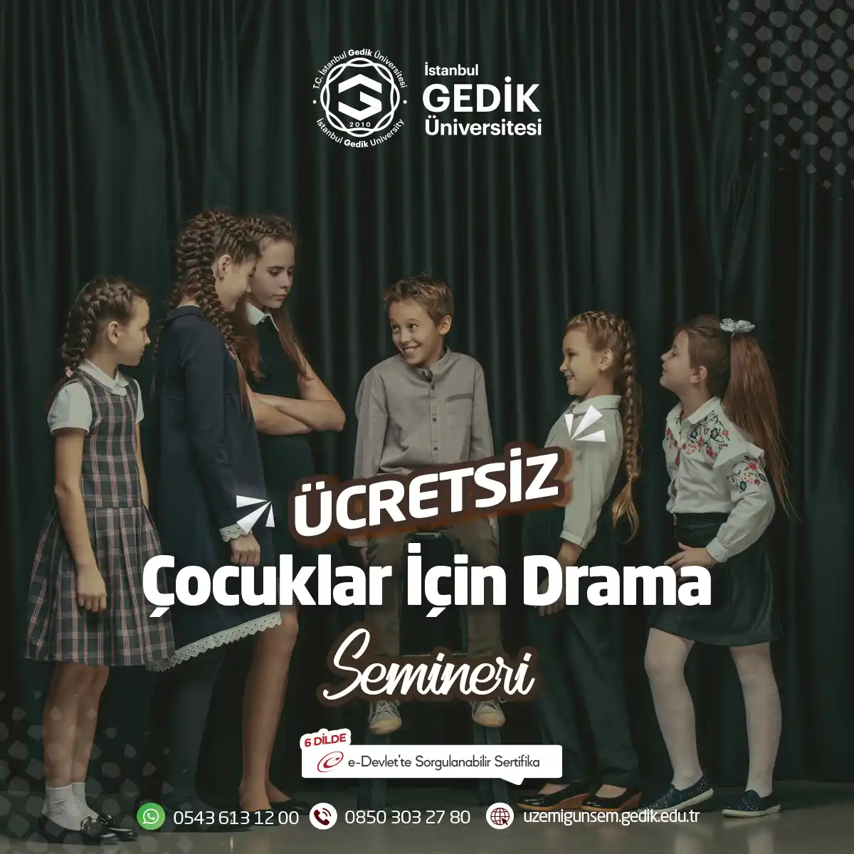 Ücretsiz - Çocuklar İçin Drama Eğitimi